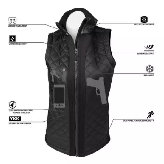 Women's Concealed Carry Crossroads Fitted Vest 4011