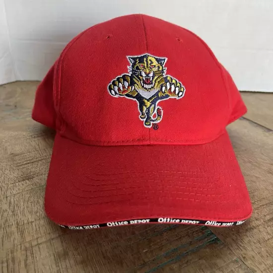 Florida Panthers NHL Hat Red Hat Adjustable Adult Size Red Hat Baseball Cap