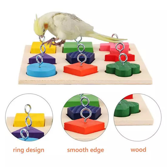 Parrot Bird Toys Set Colorful Basketball Skateboard Relieve Anxiety Puzzle Toy