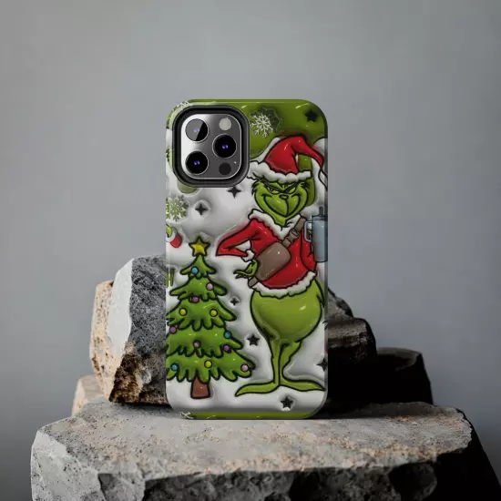 Grinch Tough Phone Cases Samsung S20 S21 S22 S23 Iphone 15 14 13 12 11