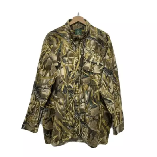 RARE! Ducks Unlimited by Whitewater Outdoors Mens (2XL) Camouflage Hunting Shirt