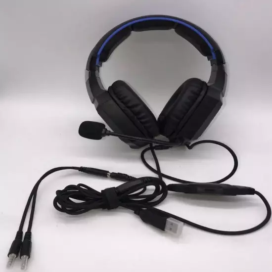 RUNMUS K8 Gaming Headset For PS4/New Xbox One/PC Headset W/Surround Sound