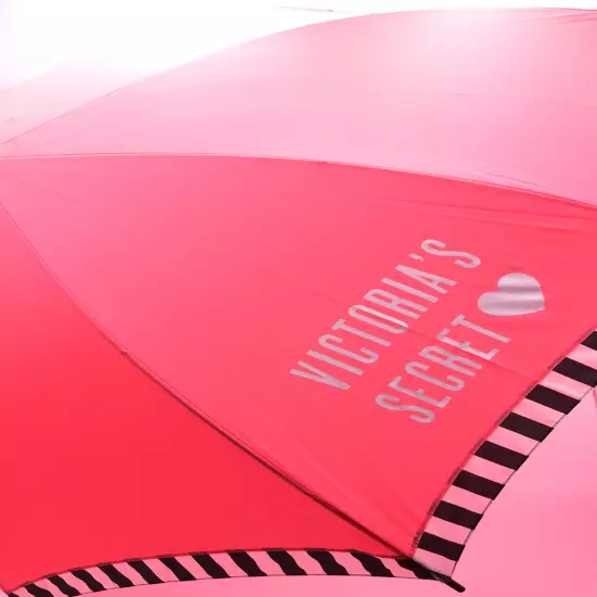 Victoria's Secret Limited Edition Umbrella Love VS Pink Hot Pink Full Size NEW