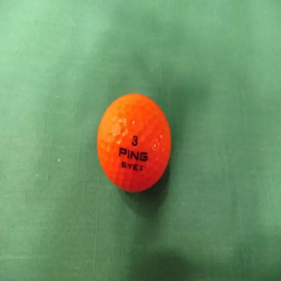 VINTAGE PING EYE2 ORANGE/DARK BLUE GOLF BALL- COLLECTABLE - EXCELLENT CONDITION!