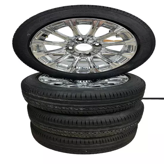 Set Of 4 175/50 R13 Golf Cart Wheels And Tires (Read Description)