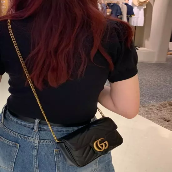 Chain Crossbody Shoulder Strap for Gucci Marmont/Dionysus mini Speedy Series