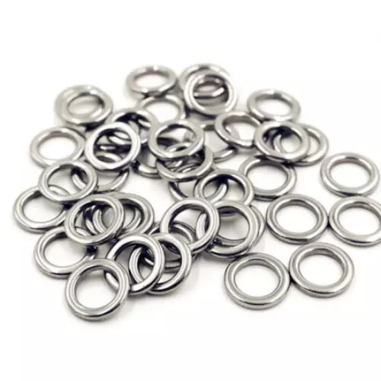 Stainless Steel Heavy Duty Fishing SOLID Rings Big Game Saltwater Extra Strong