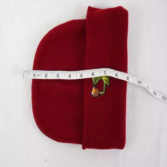 Kermit The Frog Sipping On Tea Red & Gray Beanie - One Size Fits All Lot of 55