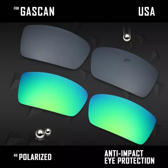 Anti Scratch Polarized Replacement Lenses for-Oakley Gascan OO9014 Options