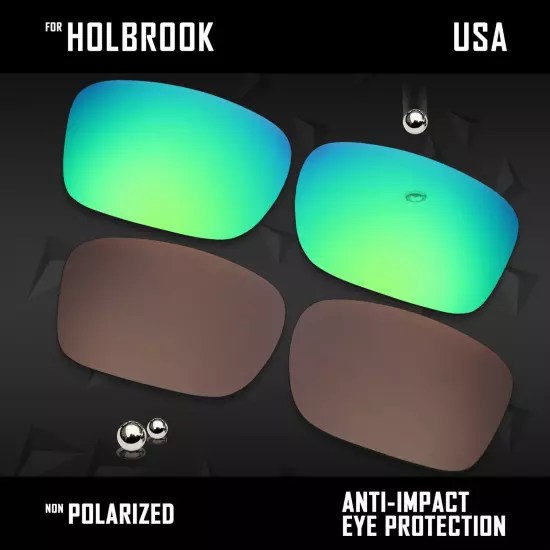 Anti Scratch Polarized Replacement Lenses for-Oakley Holbrook OO9102 Options