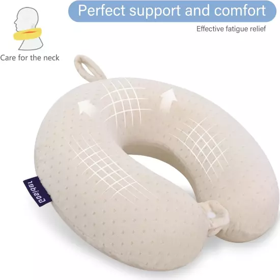 Memory Foam Neck Pillow Comfortable Travel Neck Pillow Neck and Head Support Lig