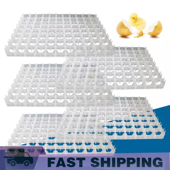 5Pcs 88-Eggs Egg Breeding Tray Tool Fit Egg Incubator Hatcher Brooder Farm US