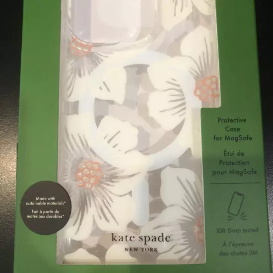 New Sealed Kate Spade New York Floral Protective Case For MagSafe IPHONE 15 PRO