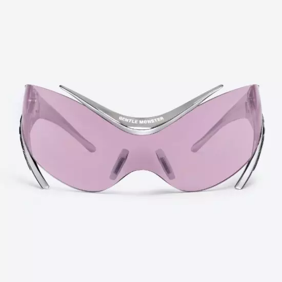 Gentle Monster x Mugler Spiral 01 CS1 Chrome Silver Violet / Express / Genuine