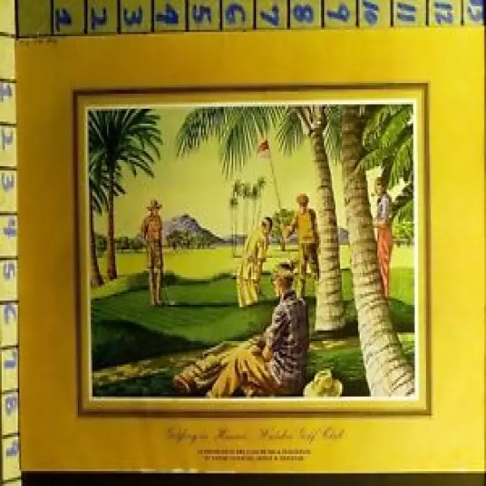 1941 GOLF HAWAII LESLIE SAALBURG SPORT ART TRAVEL PLAY GAME VINTAGE AD I21