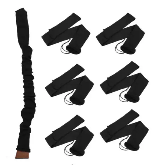 6 Pcs 140cm Gun Sock 54" Rifle Sleeve Silicone Treated Shotgun Protective Cover