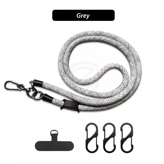 Universal Crossbody Phone Lanyard With Carabiner Hook For iPhone Samsung Google