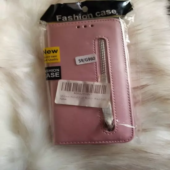 Fashion Case wallet compatible with galaxy Cover S9/G960 pink Gold Women's 