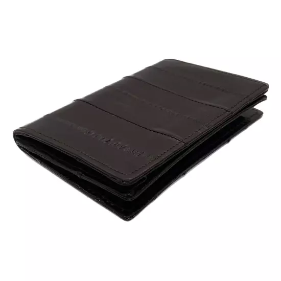 Genuine Eel Skin Leather Business Card ID Wallet Credit Card Case