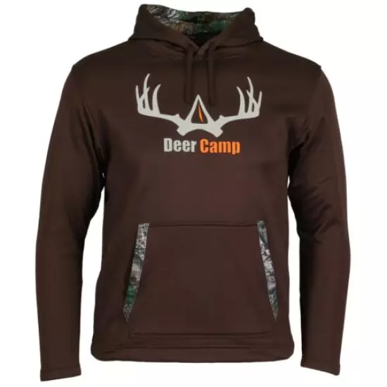 Deer Camp Hunting Camp Camo Hoodie