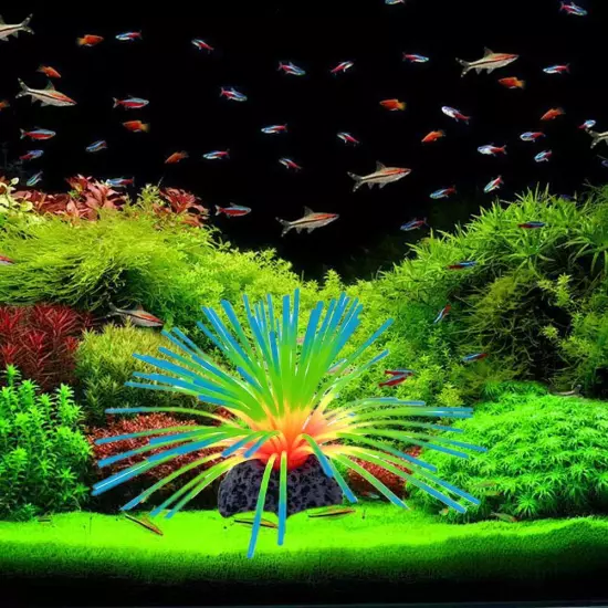 Fish Tank Simulates Coral Colourful Sea Urchin Ball Glow-in-the-dark Coral D2P1