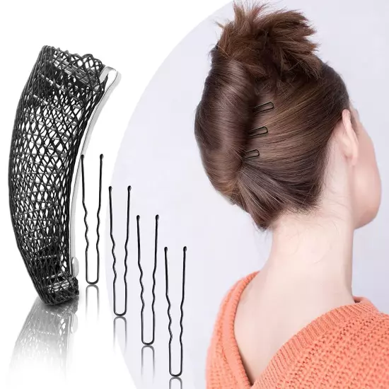 French Twist Hair Styling Roll Clip Juda Tool & Accessories Bun Net For Women