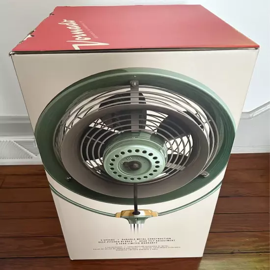 Vornado Pedestal Fan 42"-55" Adjustable Height Standalone Vintage Green 3 Speeds