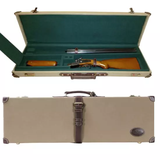 Tourbon Canvas Leather Shotgun Box Gun Safe Hard Case Locked Weapon Storage USA