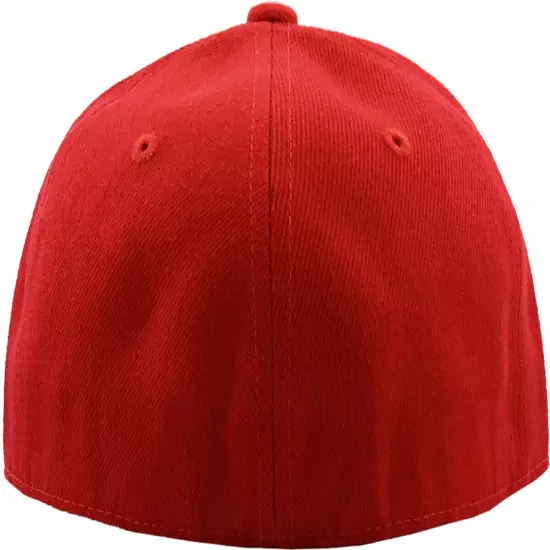 Premium Solid Fitted Cap Baseball Cap Hat, Flat Bill / Brim NEW