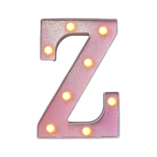 Led Light Up Letter,Pink Marquee LED Letter Lights 26 Alphabet,Lighted Letters A