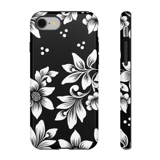 Black & White Floral Style - Tough Cases