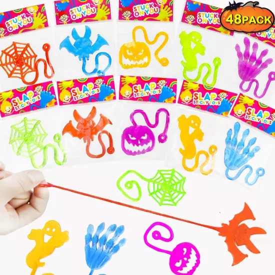 Halloween Treats Non Candy Goodie Bag Stuffer Fillers for Kids 48 PCS,Bulk... 