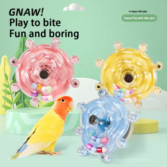 Bird Parrot Interactive Toy Bird Turntable Sounding Ball Toys Ferris Wheel Toy