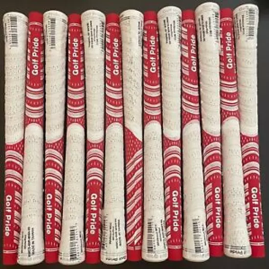 13 Grips New Decade Multicompound WHITEOUT Golf Club Grips Red/White STANDARD