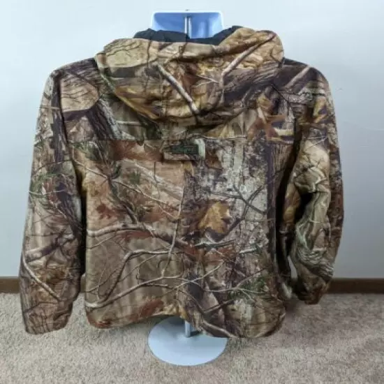 Liberty Rugged Outdoor Gear Camo Coat Jacket Large Mesh Lined Hooded Realtree