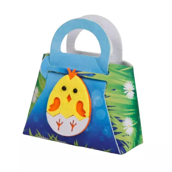 Kids Happy Easter Bunny Treat Bags Craft Gift Bags with Handles Goodie Bags 