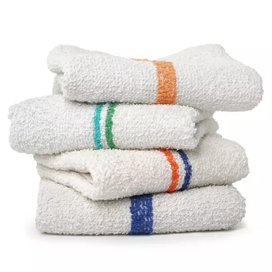 New Bar Mop Restaurant Cleaning Towels Wiper Bar Rags Cotton Towels (Pack of 24)