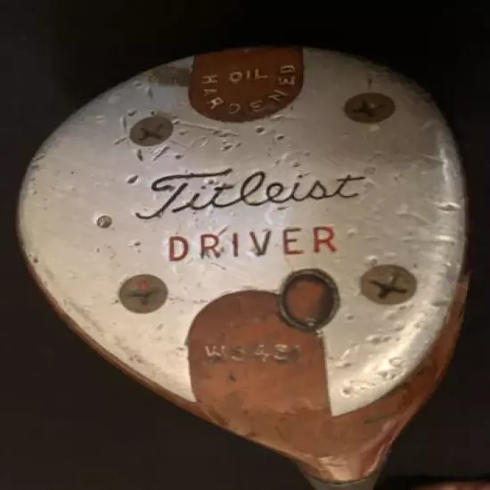 Titleist Tour Model Persimmon Driver W5451 Persimmon Antique Golf Club