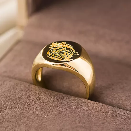 Kingsman: The Secret Service - Brass Signet Kingsman Ring Titanium Gift ring