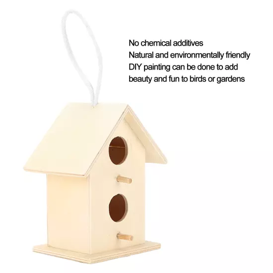 Innovative Wooden Birdhouse Natural And Safe DIY Wooden Small Birdhouse