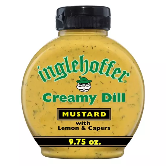 Inglehoffer Creamy Dill Mustard, 9.75 Oz Squeeze Bottle Ounce (Pack of 1) 