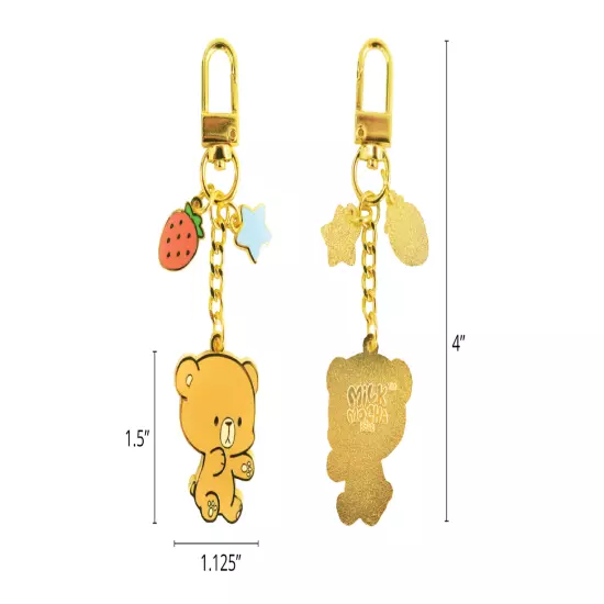 milkmochabear Milk and Mocha Enamel and Figurine Keychain [Choose Variation] NEW