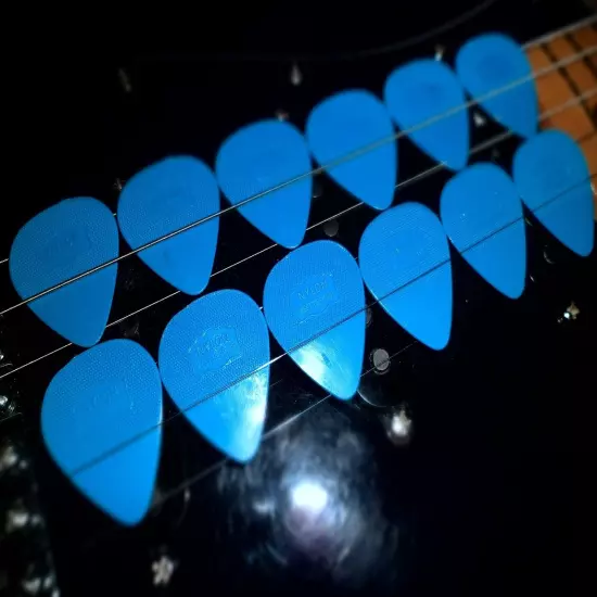 Herdim Pick Blue 12x Used by U2 the Edge Worldwide Shipping Free