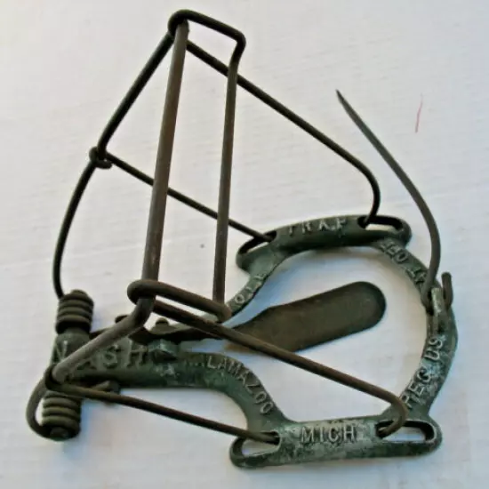 VINTAGE NASH MOLE TRAP - KALAMAZOO, MICHIGAN