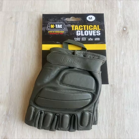 Tactical Military Fingerless Gloves Mens Outdoor Cycling Half Finger Gloves M