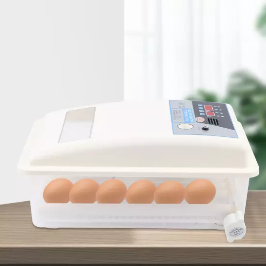 24 Egg Digital Incubator Automatic Turning Hatch Chicken Duck Egg Turner Hatcher