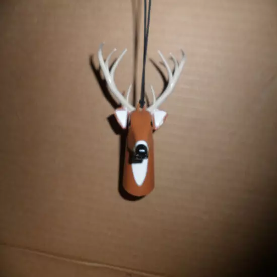 BUCK DEER HEAD REPLICA CAR OR TRUCK HANGING AIR FRESHENER - CINNAMON SCENT