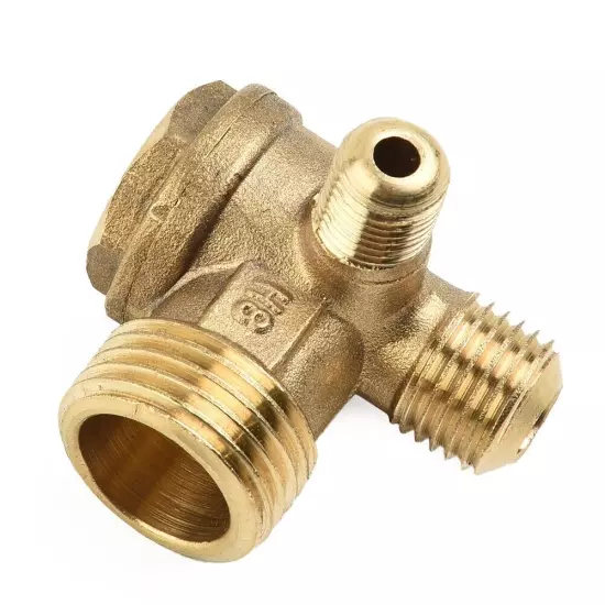 Check Valve Connector Tool Tool Accessories 3 Port Brass Durability Gold