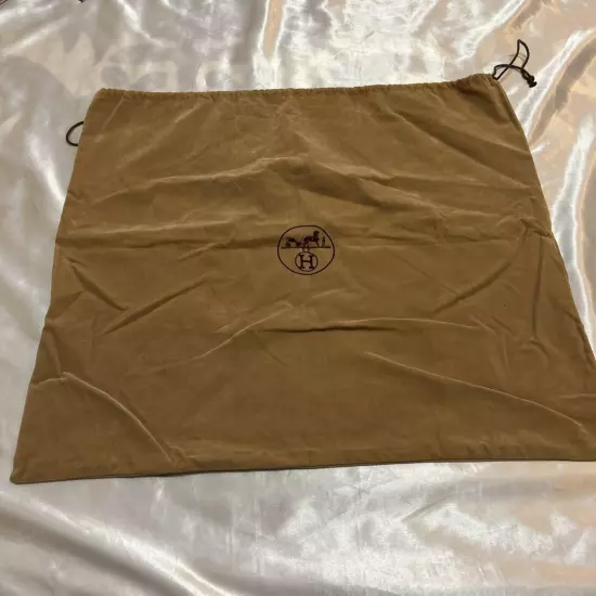 Hermes Dust Bag Brown - Women String Logo Auth France