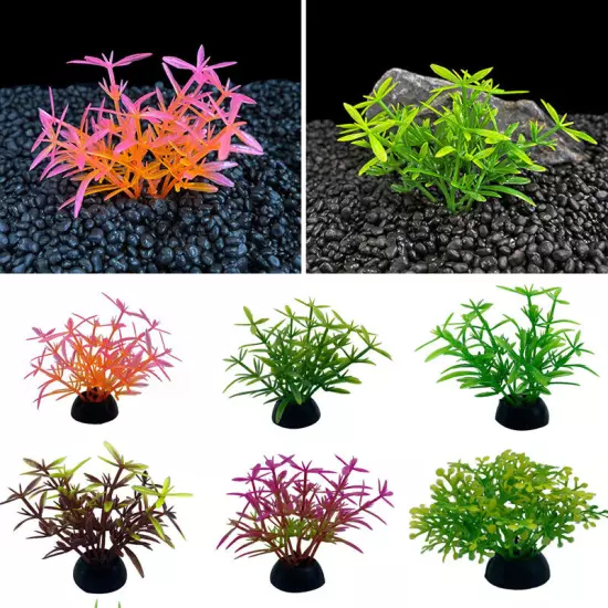 Artificial Plastic Water Grass Plants Aquarium Home Fish Tank Landscape Decor